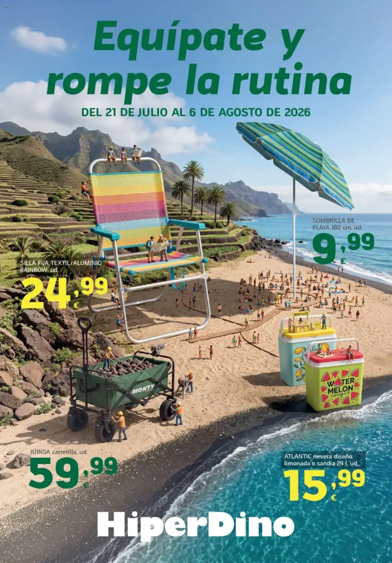 Hiperdino especial playa y camping del 21/07/2026